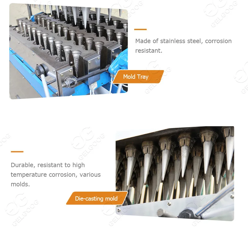 Small Scale Commercial Wafers Ice Cream Cone Making Machine