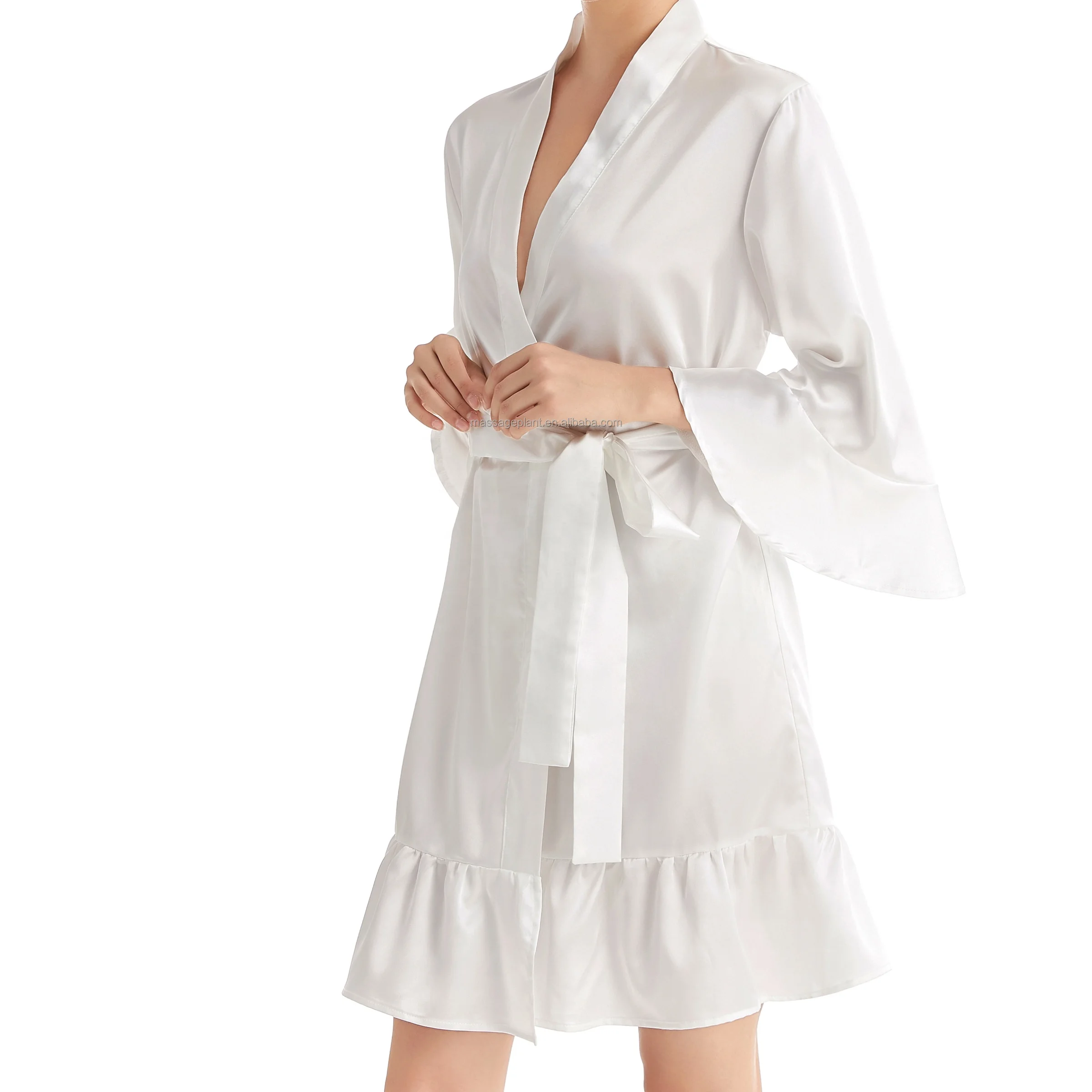 Ruffle Robe Bride maids Robe and Bride Robe sexy for Wedding Party