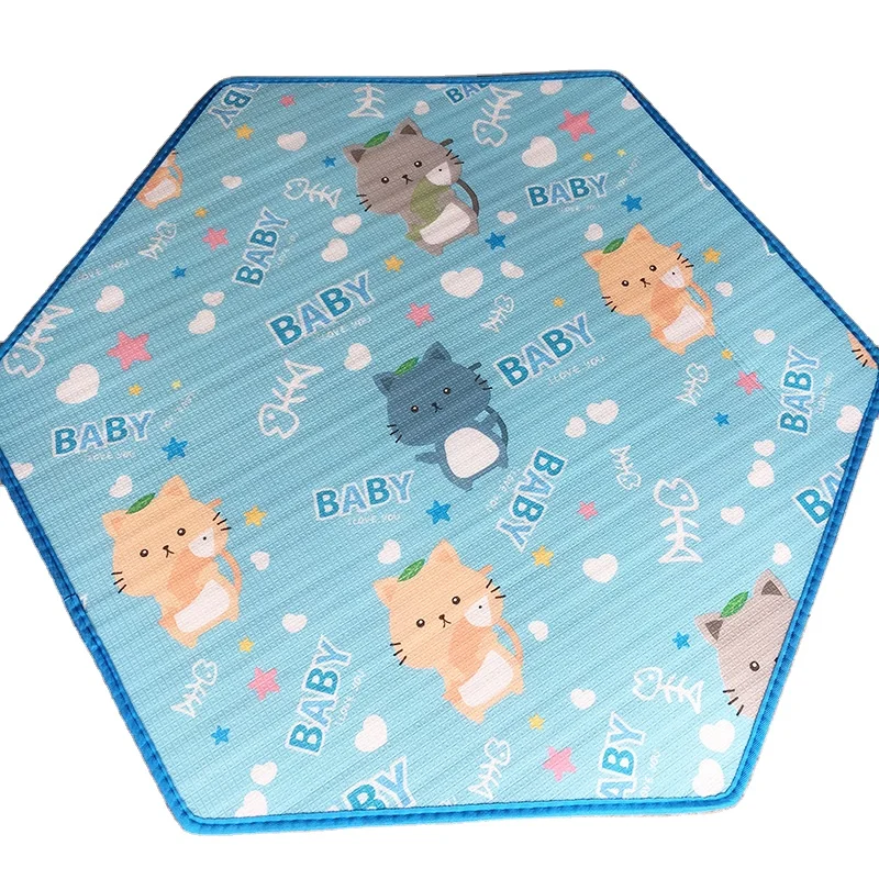 Children playpens round hexagonal baby crawling baby crawling mats ball pool mats customized baby play mat