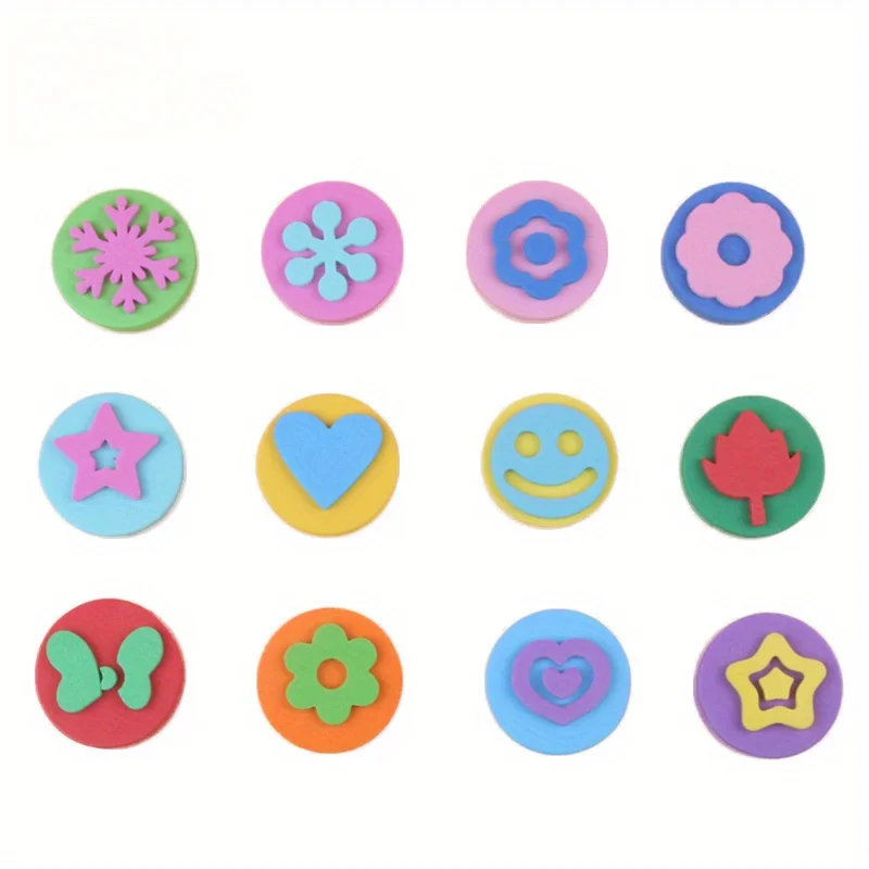 HCHWENH EVA Painting Sponges Foam Painting Stamper Sponge Stamper Paint Drawing Sponges for Kids Creative Expressions