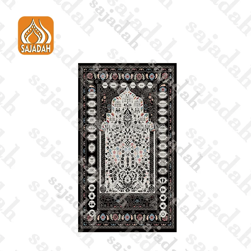 Wholesale Customize big size kId prayer mat full Quran audio Electronic prayer rug with 5 language sejadah Uzbekistan