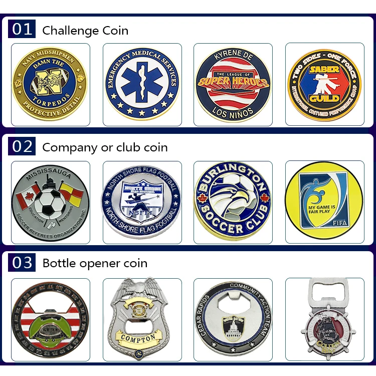 Customized Gold Silver Plated Metal Embossed 3D Logo Challenge Coin New Zealand