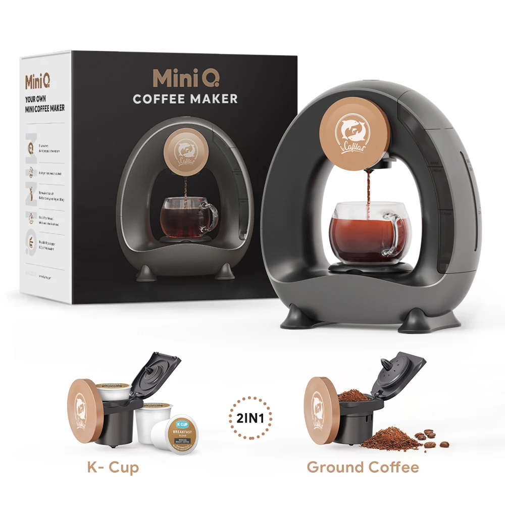Icaflias MINI Q American Coffee Maker Customizable Mini 12bar coffee maker car portable heating coffee machine