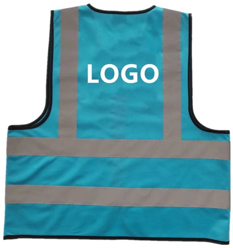 New Style High Visibility CE Blue Construction Safety Vest Road Reflective Safety Jacket China Manufacturer