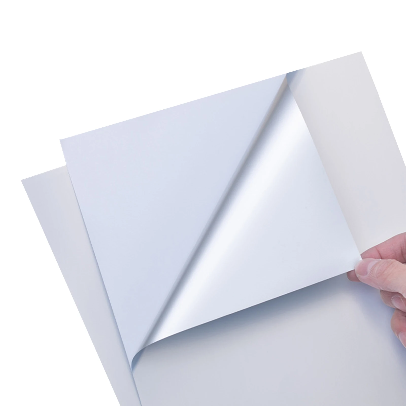 A4 Printable PET  Vinyl Sticker Paper Blank Label Printing Material Waterproof Self-Adhesive For Inkjet Printer Matte Silver