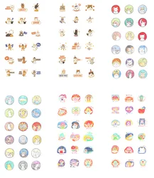 DIY kids sticker, custom children pvc stickers for kids, phone /Diary/ledger Creative custom stickers