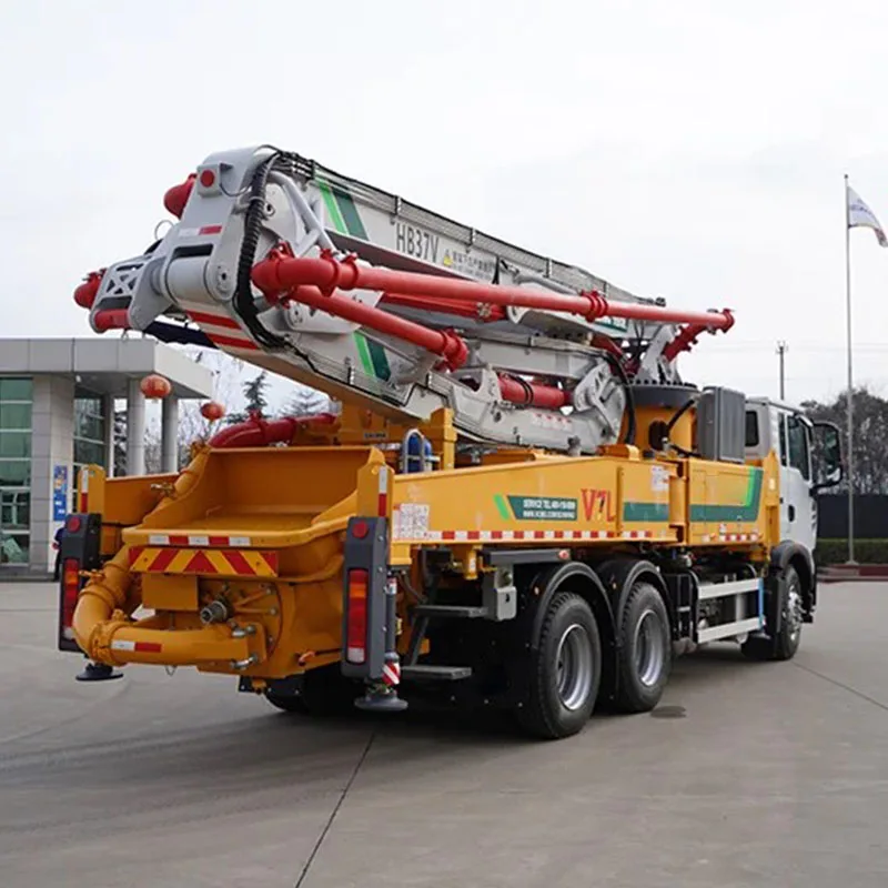 Top Brand Official 37m Truck Mounted Concrete Boom Mixer Pump HB37V Mobile Concrete Pump Car for Sale