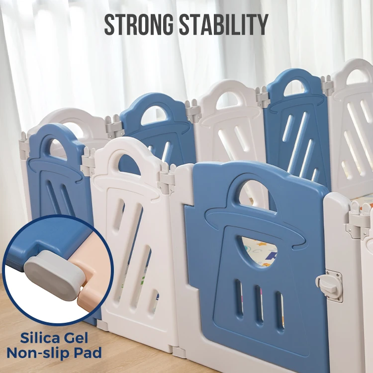 
Multi-combination Luxury Plastic Playpen For Babies Baby Toy Safety Folding Playpen 