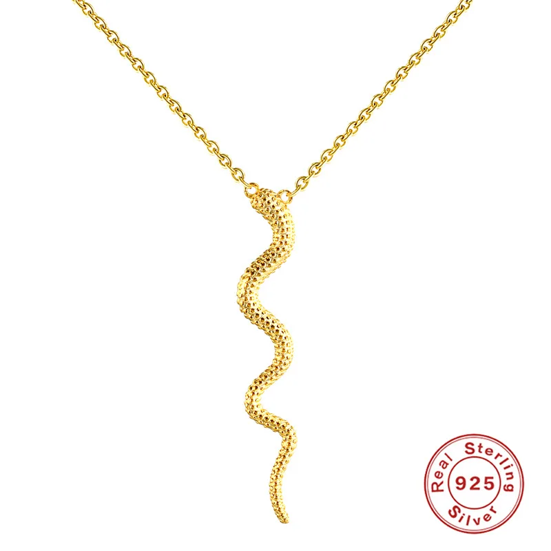 New Arrivals Sterling Silver 925 Gold Plated Animal Necklace Pendant Necklace Fashion Jewelry Necklaces