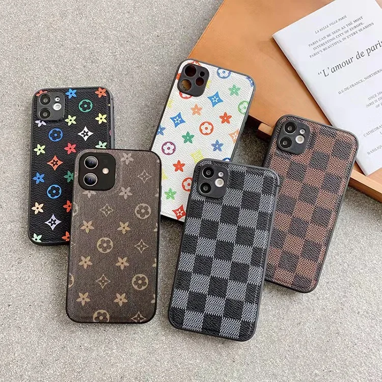 Роскошные дизайнерские чехлы в клетку для iPhone 12 13 11 Pro Max X XR XS 8 7