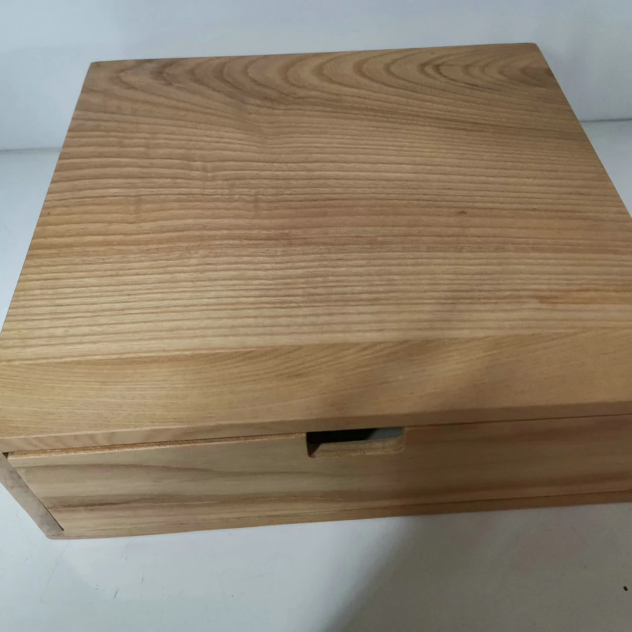 small polished wooden disposable toiletries box consumable box