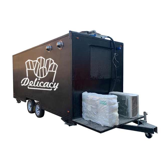 China food trailers catering trailer food van outdoor street pizza vending