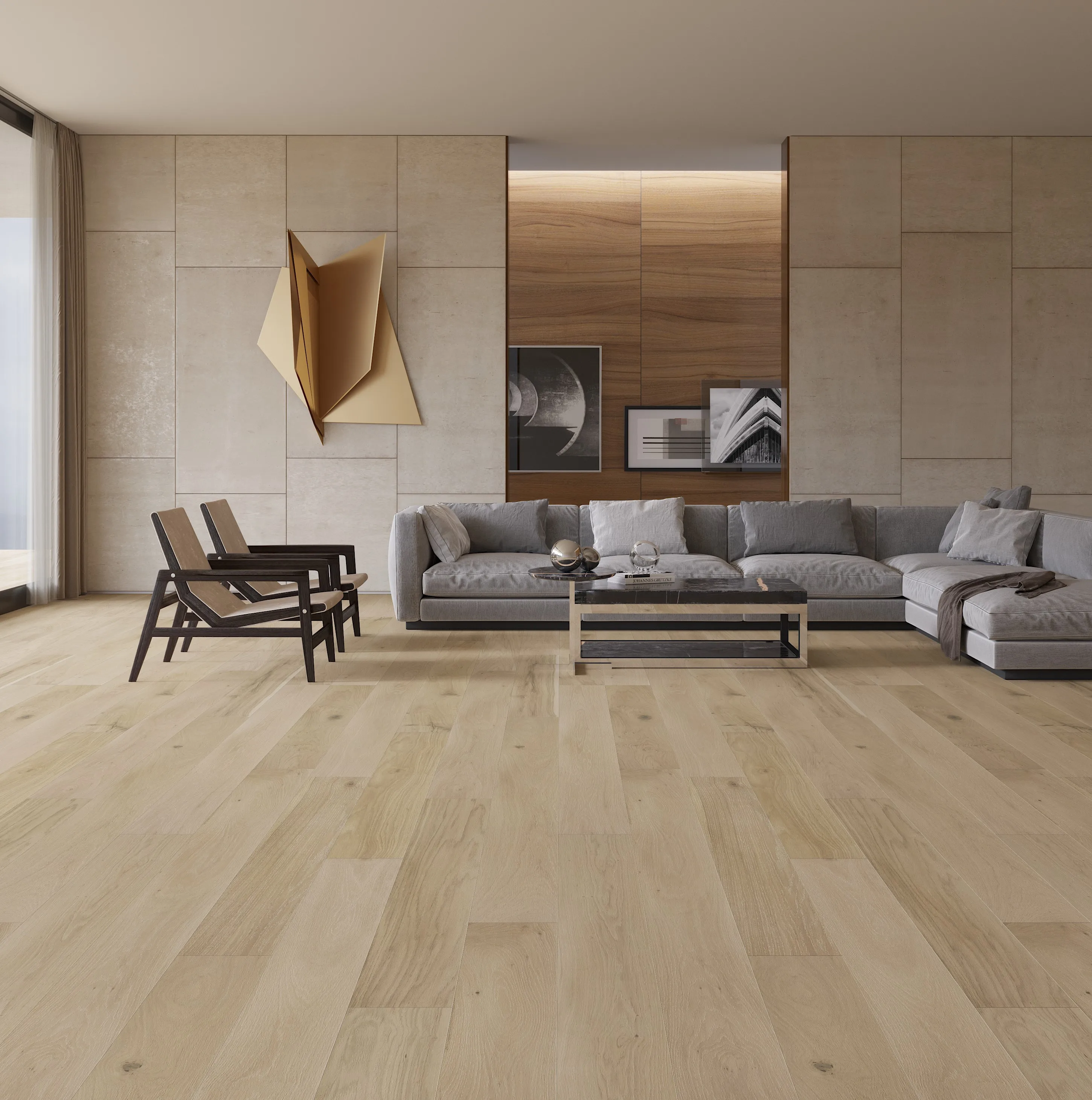 OAK Veneer SPC Core  flooring-color 17#