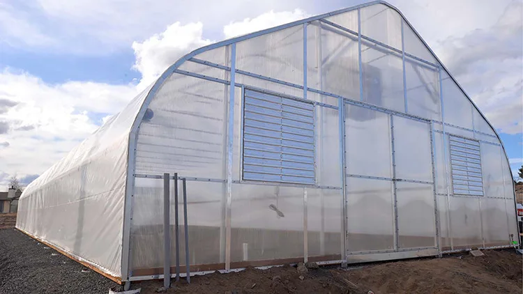 Gothic high tunnel greenhouse container for plants greenhouse farming single span/tunnel greenhouse