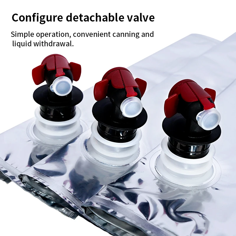 Plastic Type Transparent Packaging Pouch Bag In Box With Spout Tap For Water Bag Milk Bags