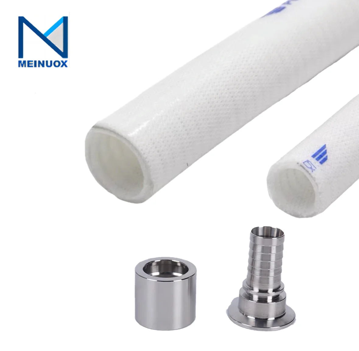 Meinuox FDA Approved Food Grade Flexible Silicon Rubber Hose With TC Joints Ends Support Customized