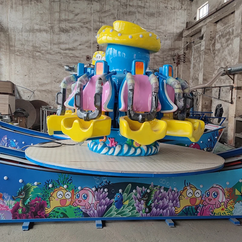 New Carnival Rides Amusement Park Games 8 Seats Octopus Ride For Kids