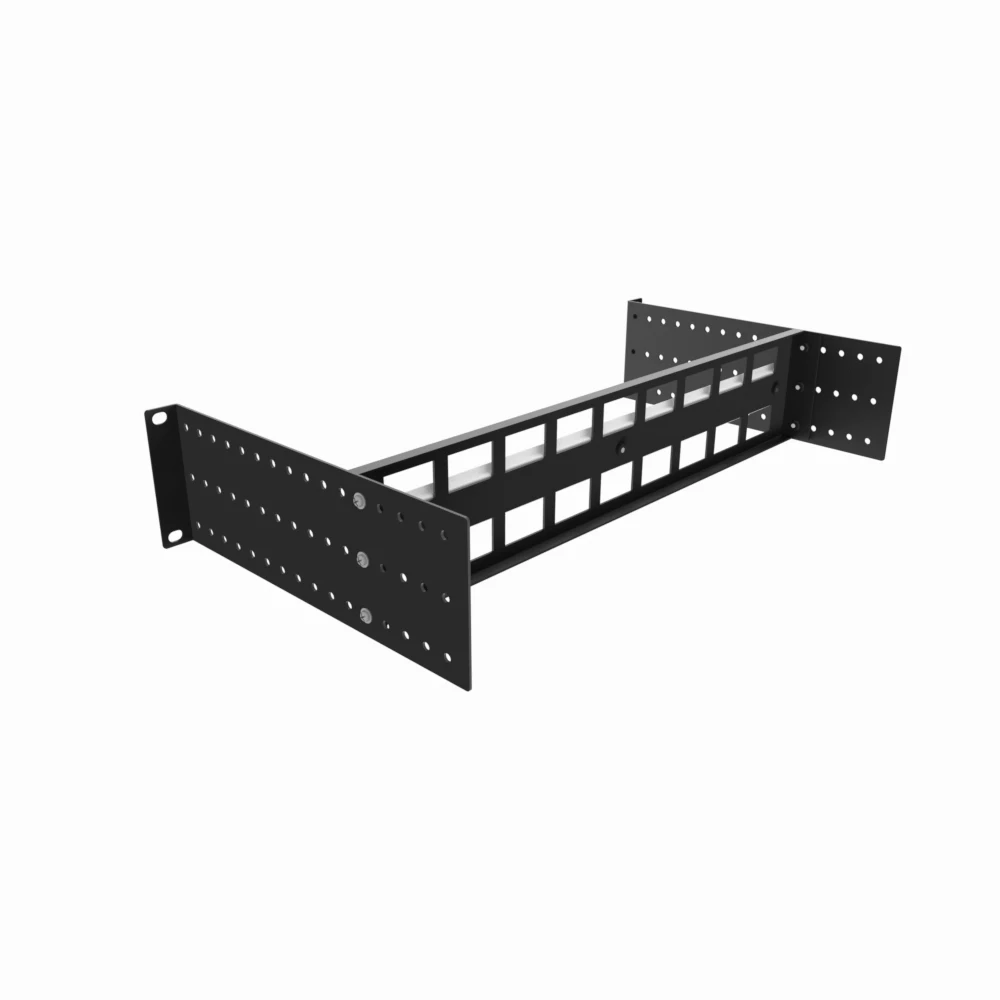 Media Converters Ethernet Switch Industrial PoE Switch with Light 19 Inches Adjustable Metal Rack Panel