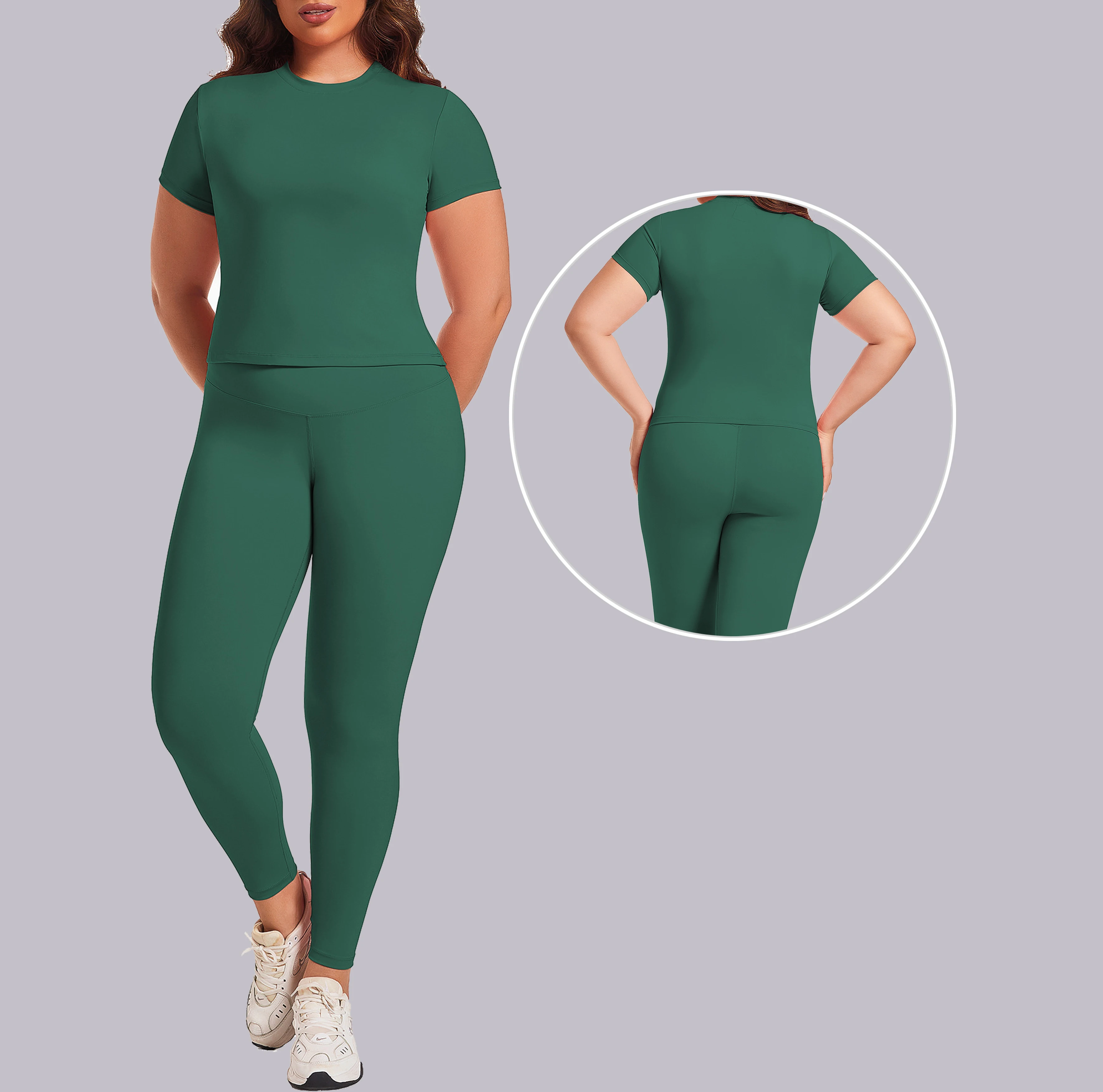 High Elastic Seamless Workout Set Women Fitness Clothing Sports Wear Short Pant Yoga Sets 2 Pcs Set Training Jogging Wear