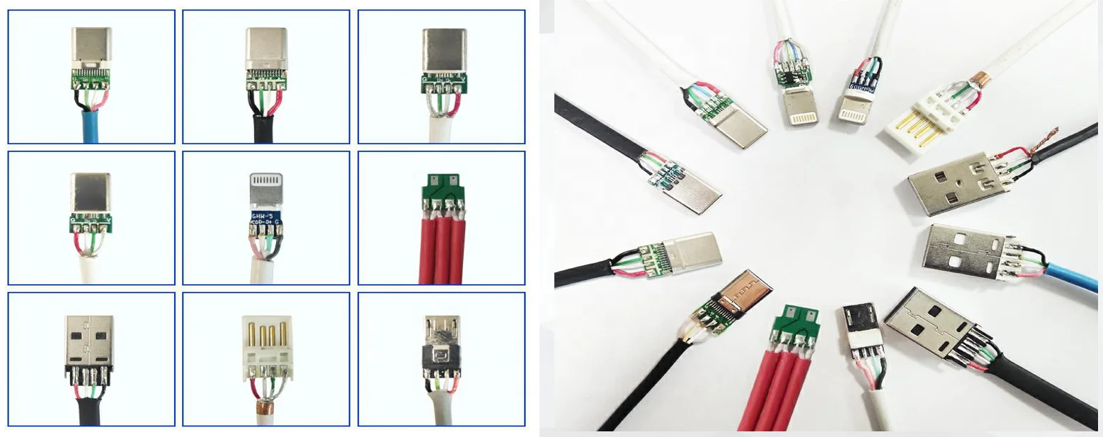  USB401V8 резак для зачистки пайки usb кабель передачи данных делая машину с заводской цене Кабель