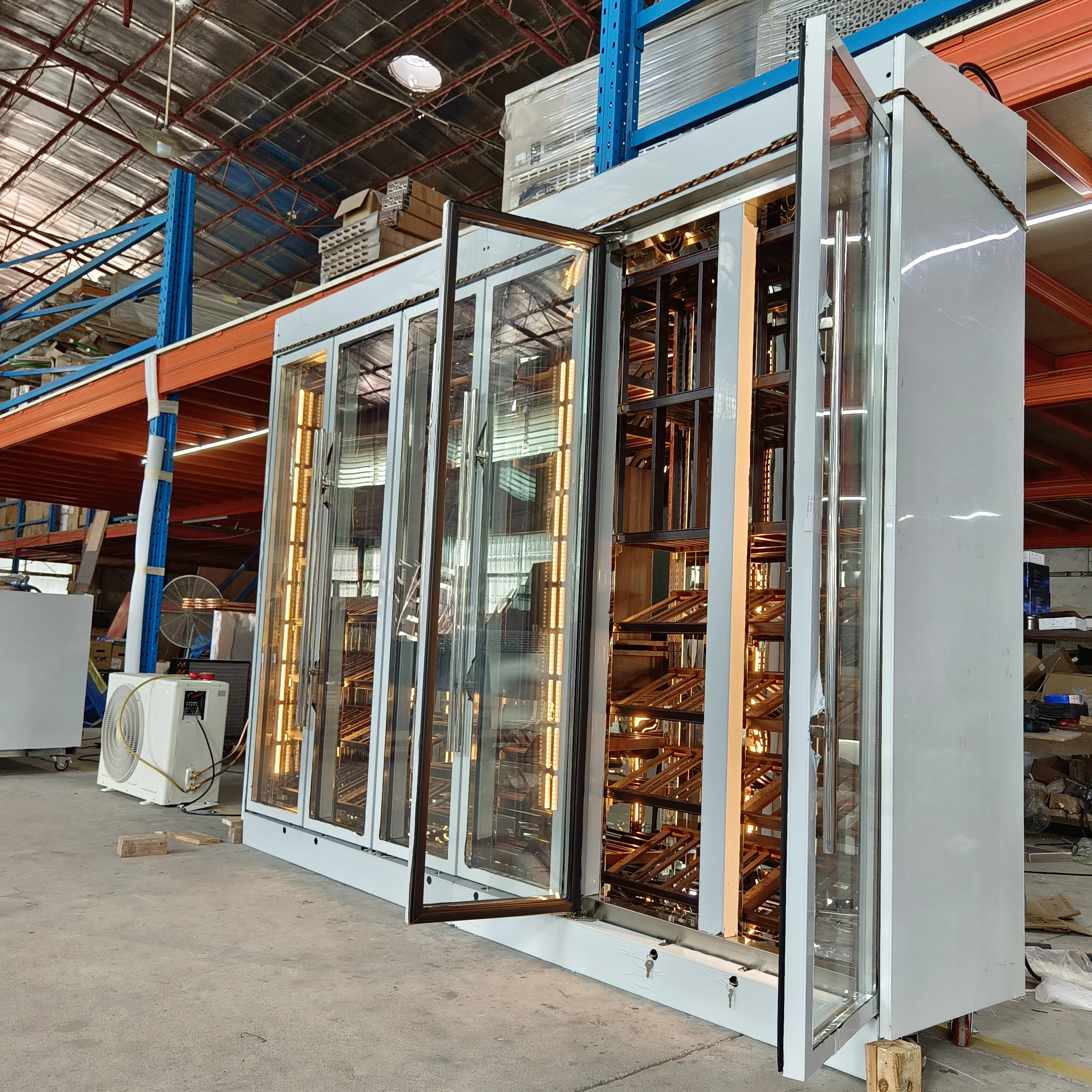 Luxury Wine Store with fridge Wine cabinet cellar cooling systems Red wine coolers