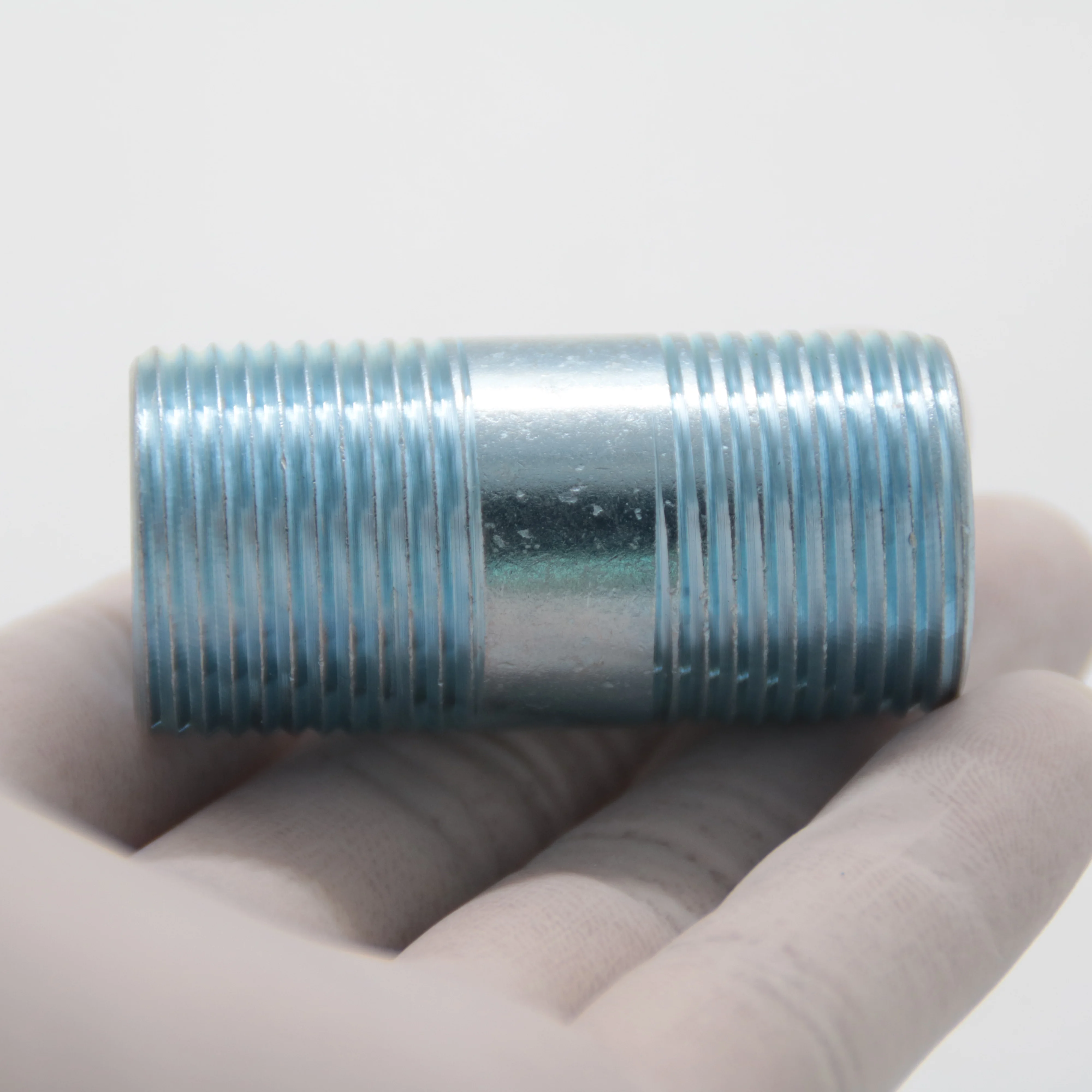 cold galvanized 1 inch 3/8 inch black steel pipe nipples for plumbing line