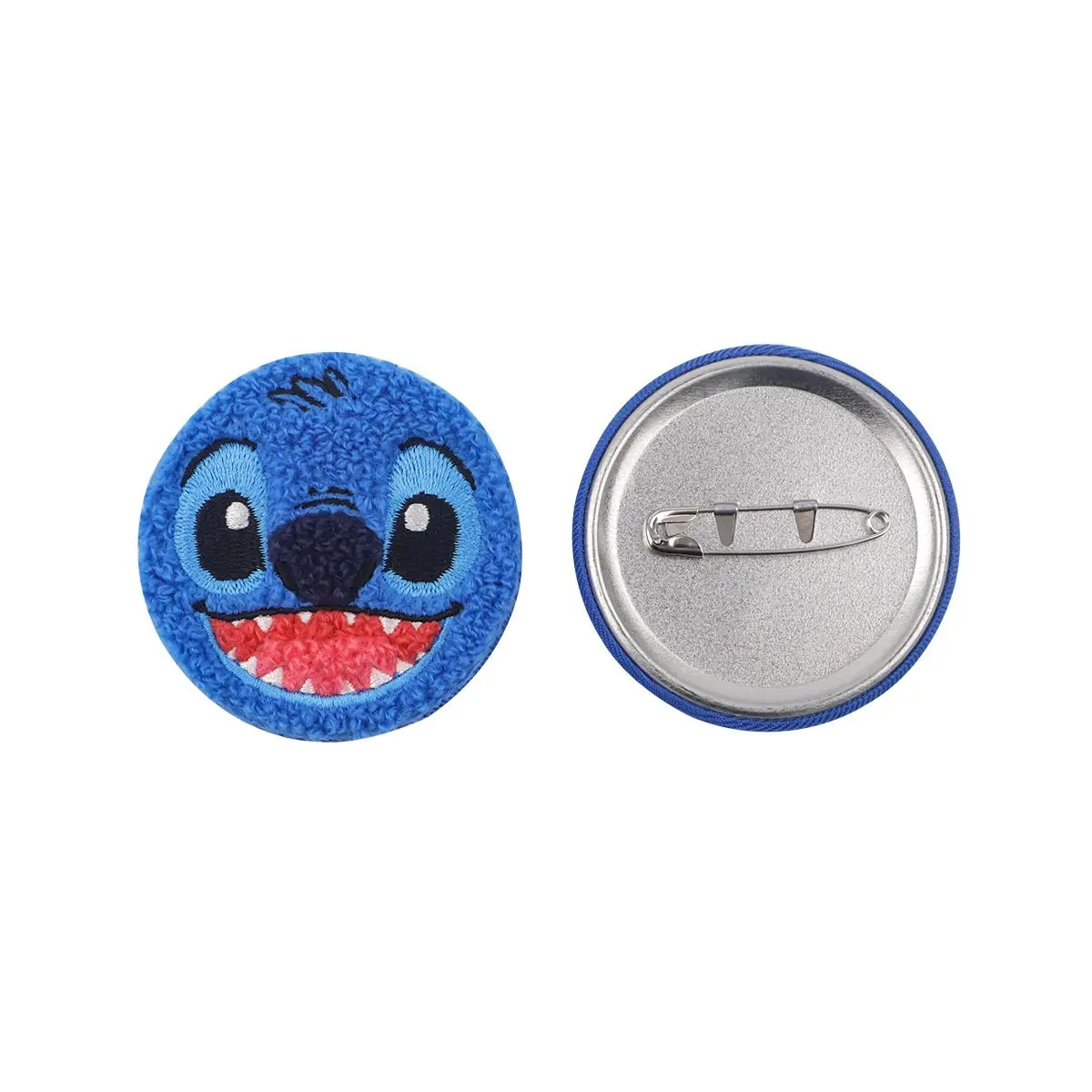 New Arrival Products Cartoon Towel Embroidery Metal Button Pin Anime Pokemon Round Embroidery Tinplate Badge Brooch