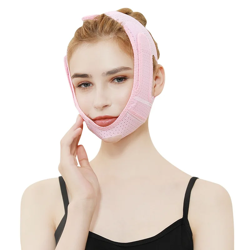 Breathable V Face Cheek Lift Up Band Face Thin Mask Reduce Double Chin V-Line Shaping Bandage Anti Wrinkle Face Bandage