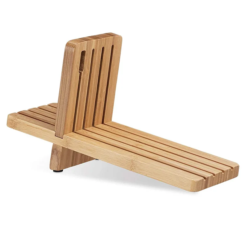 Custom Kitchen Organizer Storage Holder Bamboo Wooden Knife Block
