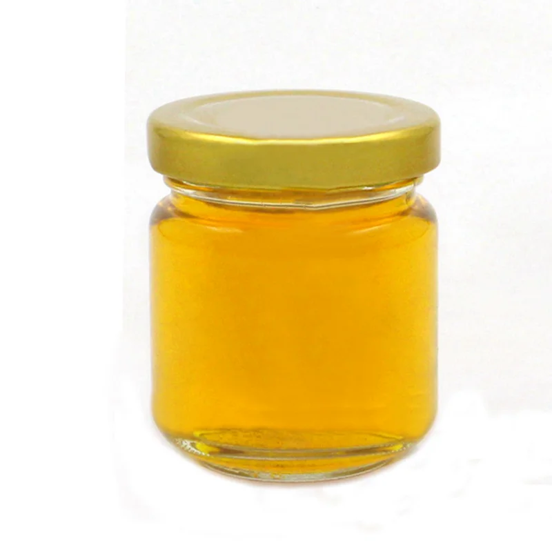 Wholesale food safety 100ml 250ml 300ml 450ml honey jars  round glass storage jar 3oz 9oz 10oz