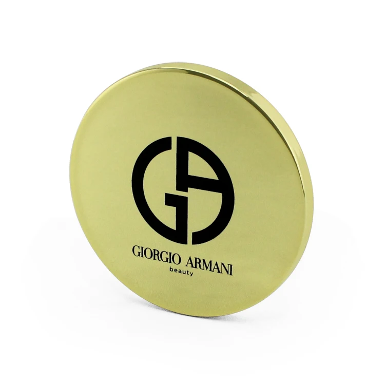 ABS gold plating frame single side round small portable makeup mirror Plastic Cosmetic Mirror custom logo
