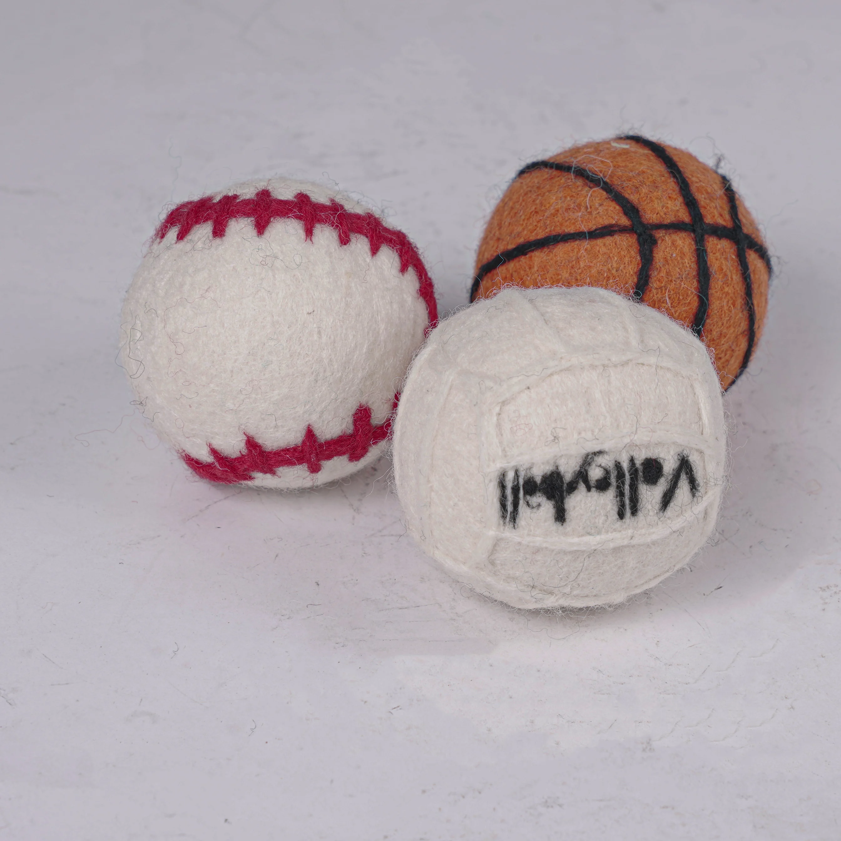 Felt Sports Balls Football, Basketball, Volleyball, Rugby Ball, Baseball, Tennis Ball Handmade eco friendly Montessori toys
