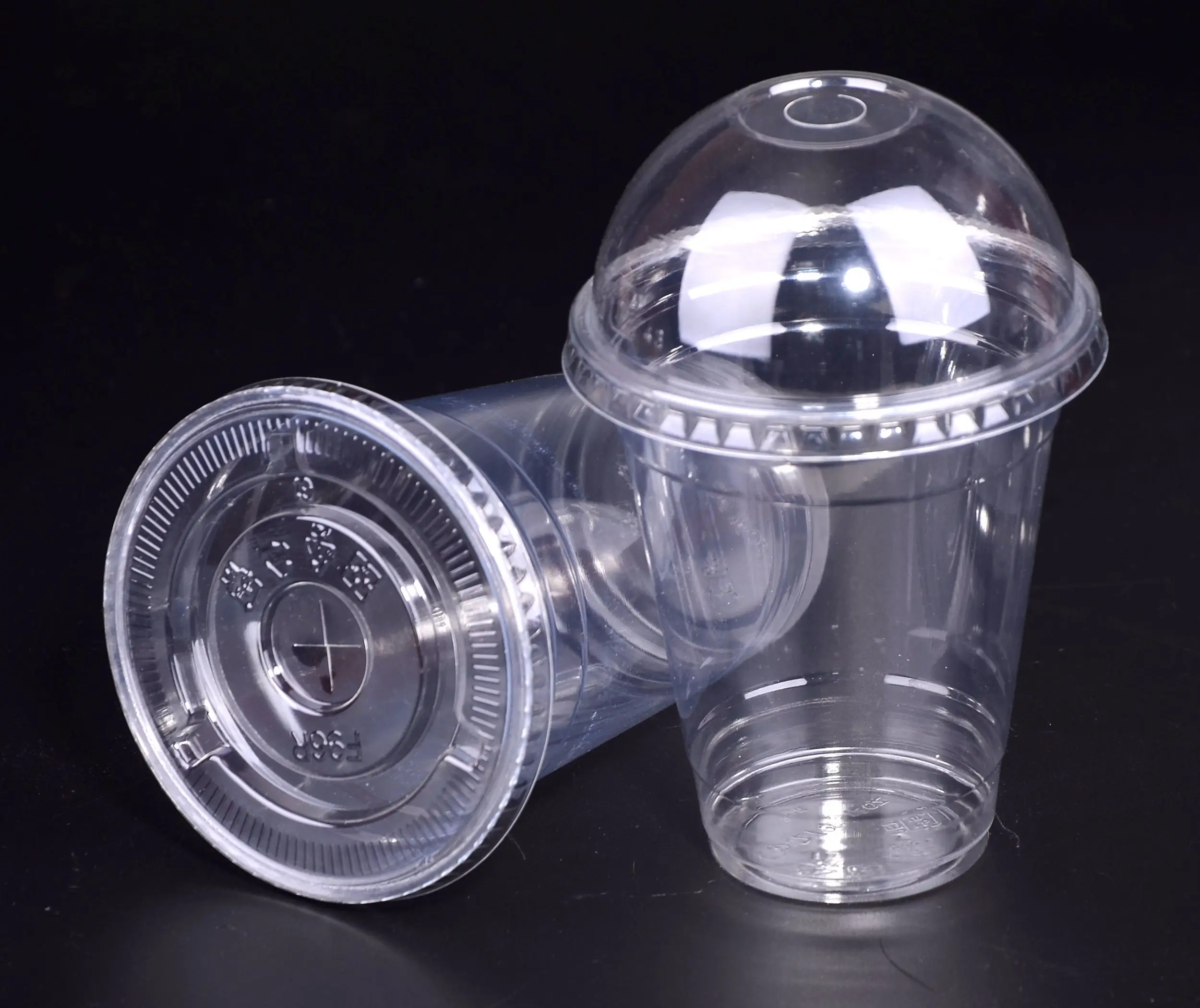 
Whole Sale Popular Style and Size 12oz PET Cup With Buldge Lid For On-the-Move Drinking Use 