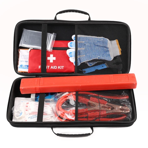 Custom EVA Waterproof Car Electronics Emergency Kit Roadside Case Bag
