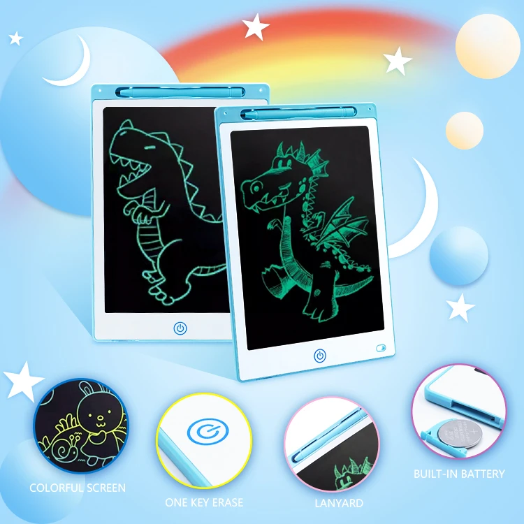 12 Inch LCD Electronic Drawing Tablet for Kids Portable Paperless Writing Board with Durable Educational Features Kids Gift Toy