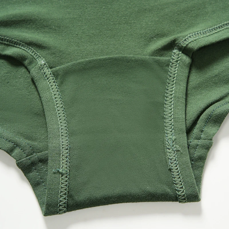 Womens Cotton Boy Shorts Panties Ladies High Waisted Full Coverage Stretch Underwear