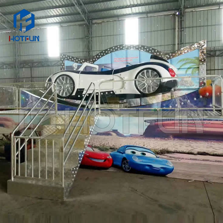Fair rides portable amusement rides thrill rides trailer mounted attractions for children trailer flying car for sale