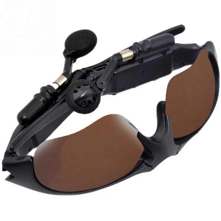 Custom Logo Hot Sell Outdoor Cycling Sports Glasses Wireless Headphones With Microphone Smart Bluetooth Of Headphones Sunglasses