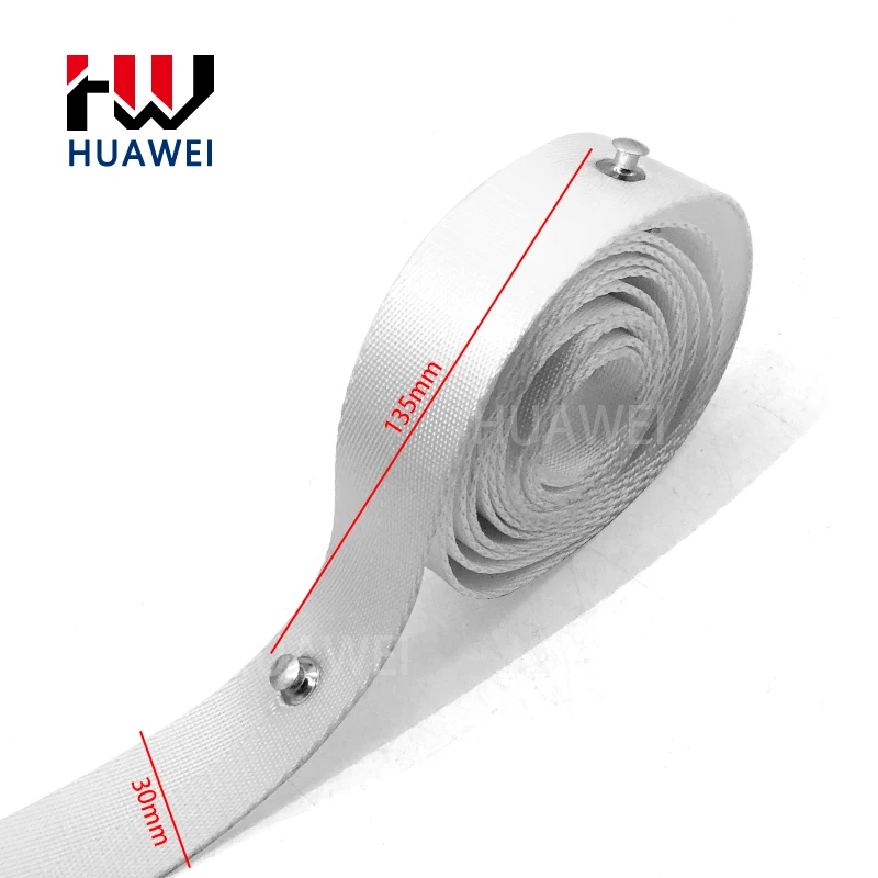 HUAWEI Curtain Track Accessories Rail S Fold Ripple Pleated Belt White Non Woven Wave Curtain Tapes With Stainless Steel Rivet