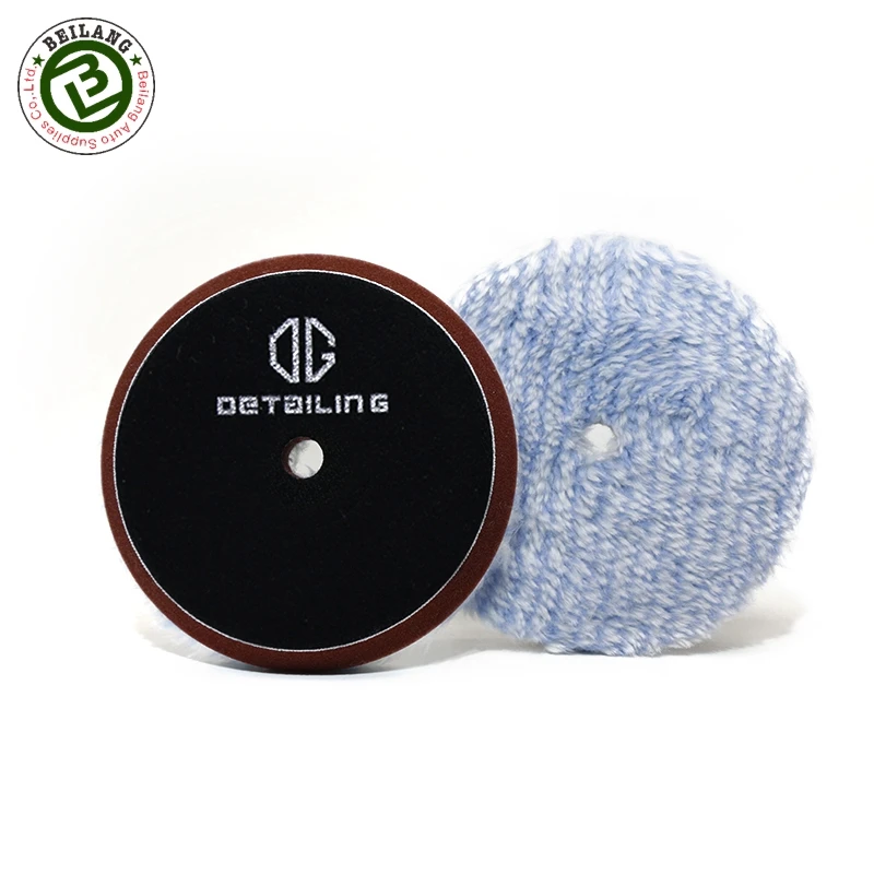 Полировальная накладка North Wolf, полировальная подушка двойного действия из микрофибры, в полоску, для нарезания, восковой аппликатор, 5/6 дюймов