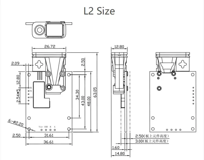 Датчик лазерного расстояния PANFEE для Arduino 10 м 20 TTL RS232 RS485 12