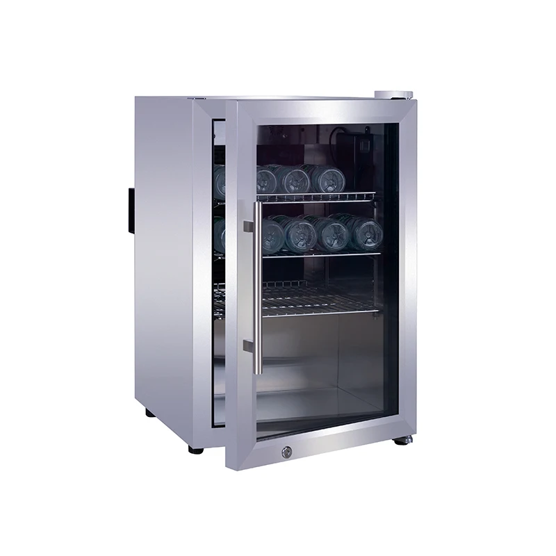 Wholesale Under Counter Glass Door Soft Cold Energy Drink Mini Small Indoor Outdoor Compact Refrigerator