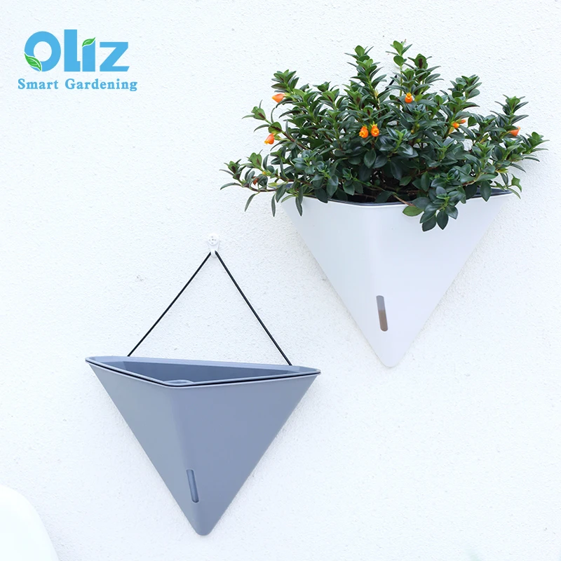 Hanging triangle planter decorations for home pots for plants indoor self watering plant pot