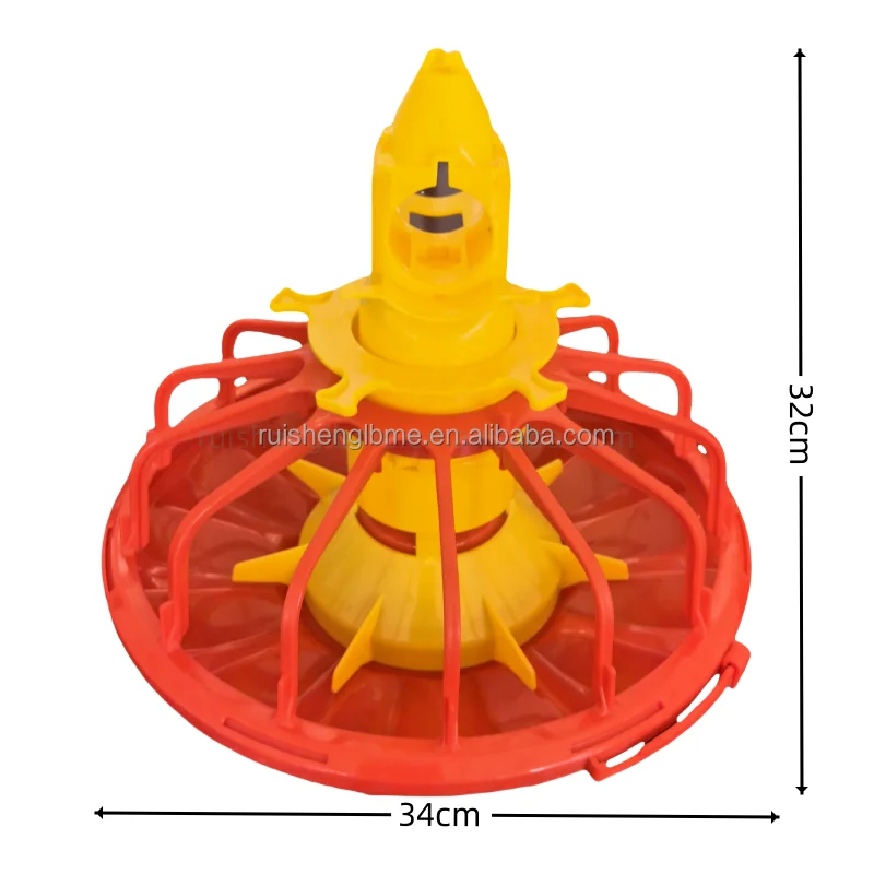 Portable Automatic Pan Feeder for Poultry Chicken House Poultry Feed Equipment with Chicken Feeders RS-08