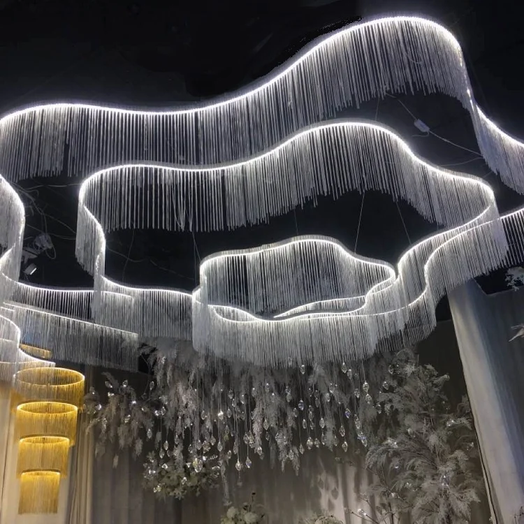 2020 latest product LED hanging curtain wedding decoration for large party and event supplier