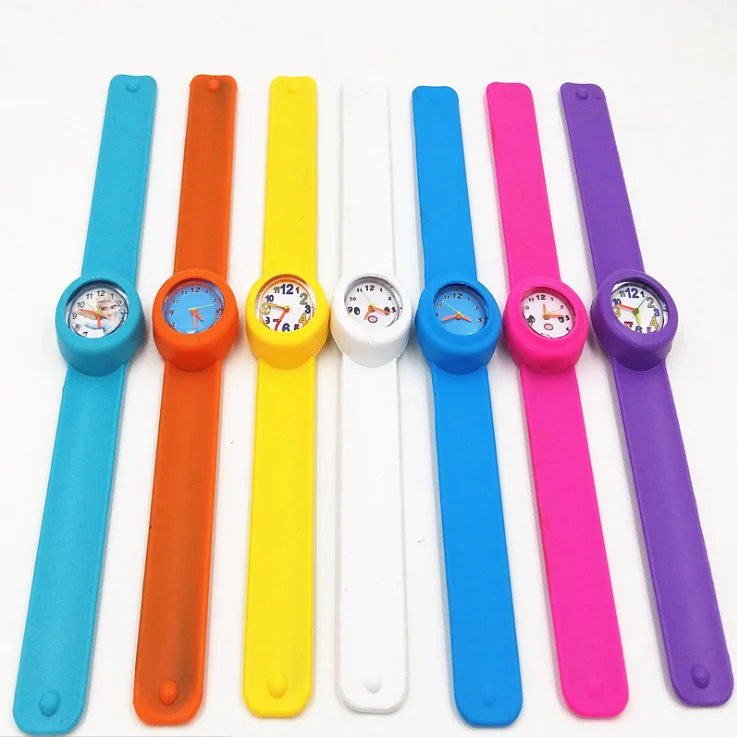 
Kids Silicon Wholesale Cheaper Price Promotional Wristwatches Children Gift Slap Hand Watches 