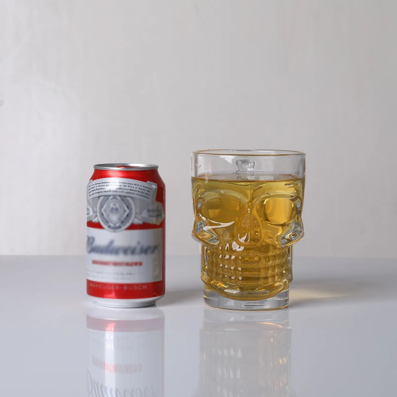 500 мл пивные бокалы с черепом кофейная кружка Прозрачная ручкой бокал для вина клуба бара Хэллоуина