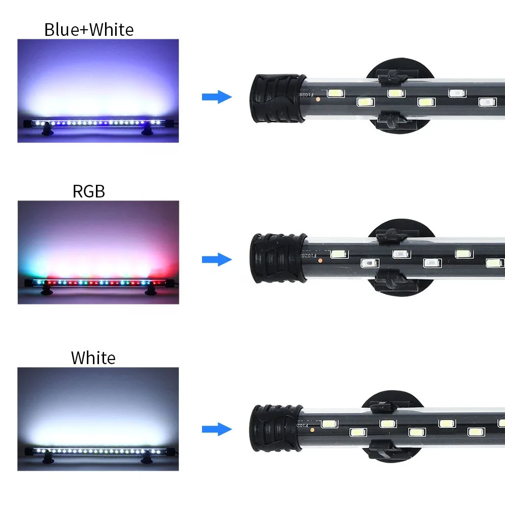 RGB аквариумные светильники светодиодные водяная трава с дистанционным управлением обесцвечивание Дайвинг озеленение аквариум огни