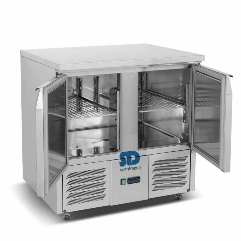 Soardragon Salad Prep Refrigeration Working Counter Buffet Salad Refrigerator with drawers