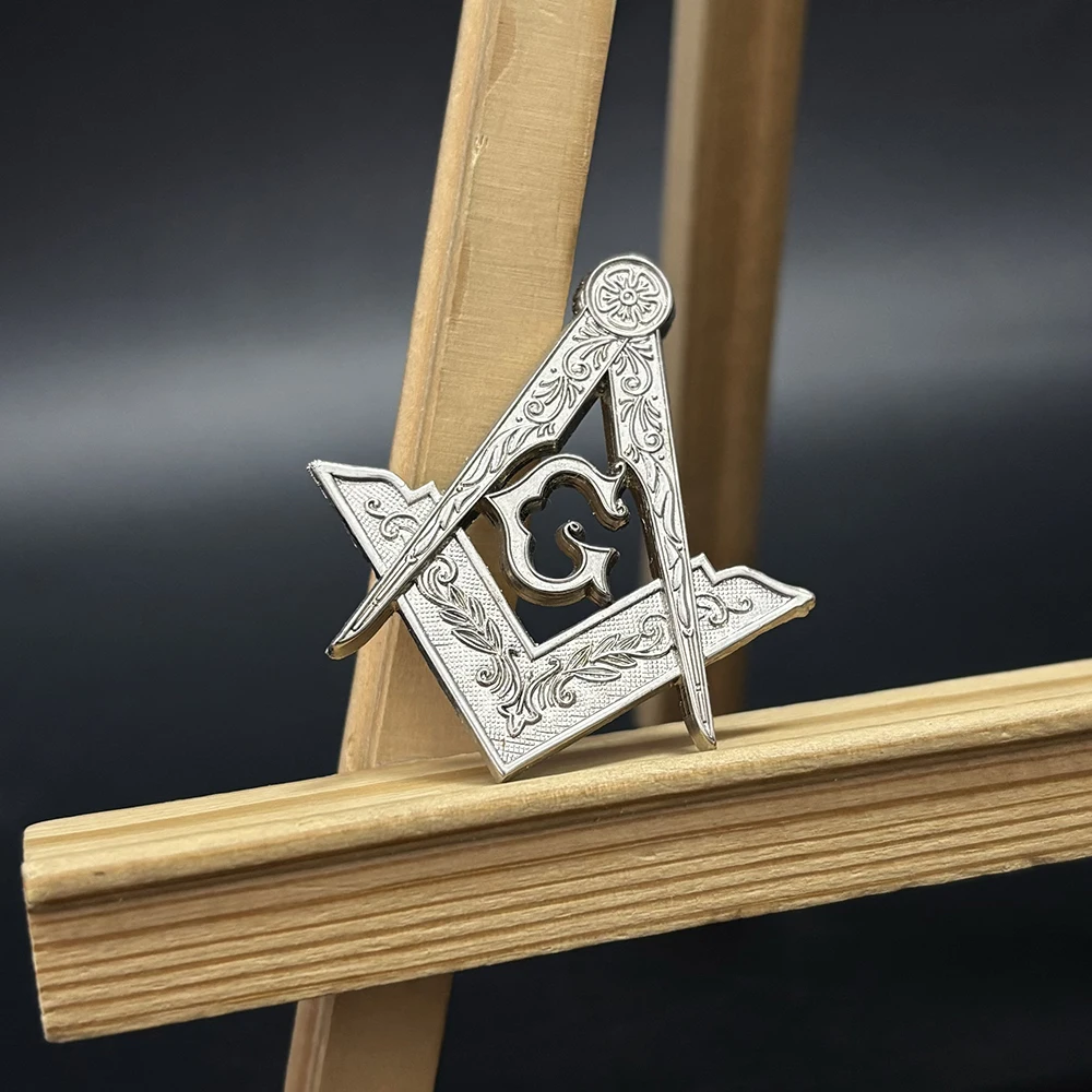 High Quality Free Design 3D Pendant Key Chain Nickel Plated Masonic Key Chain